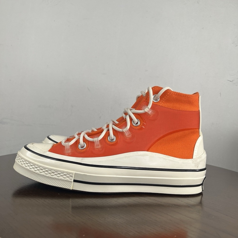 Converse Chuck 70 Street Utility Hi Shoes Women's 8 Orange Platform Sneakers